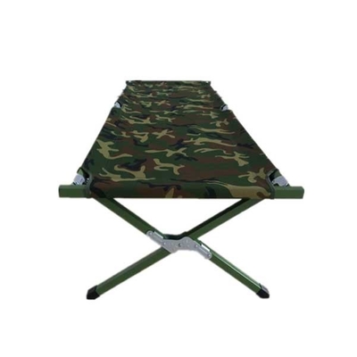 Шестерня зеленого цвета армии тактическая на открытом воздухе складывая трубку военной кровати кроватки алюминиевую