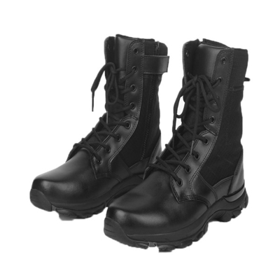 Ботинки тактической на открытом воздухе шестерни неподдельные кожаные тактические черные 8&quot; ботинки армии высоты водоустойчивые