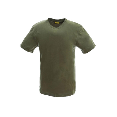 Футболки 100% хлопок носки армии рубашка шеи круга хлопко-бумажной ткани зеленой тактической военная связала рубашку людей