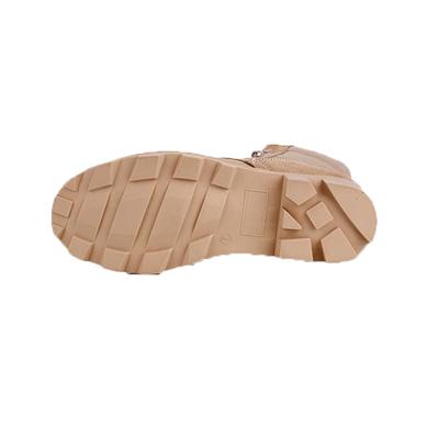 Носка ботинок боя разделенной кожи хаки десерта армии тактическая военная