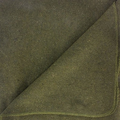 Оптовое мягкое 80% шерстяное одеяло военного назначения Army Green