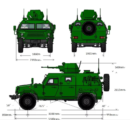 800cc Дисплея двигателя 3 Амфибийные военные бронемашины