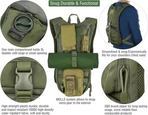 3L Tactical Molle рюкзак для езды на велосипеде ходьбы бег горнолыжный рюкзак для хранения воды
