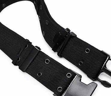 Черный быстрый выпуск Внешний водонепроницаемый PP Custom Webbing Тактический ремень для мужчин Тактическая тренировка Внешние виды спорта и походы