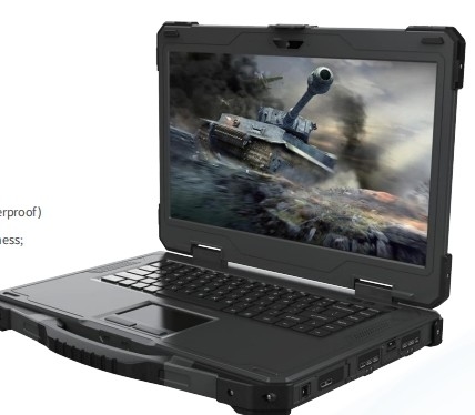 Военный подкрепление ноутбук подкрепление Labtop 14-дюймовый одноэкранный прочный портативный