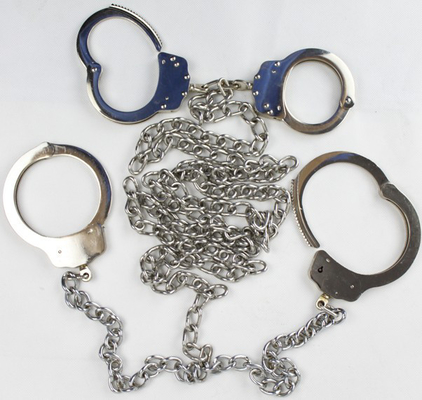 Наручники и Legcuffs никеля углерода стальные для пленника